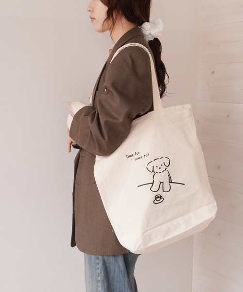 Jouet(ジョエット)の「【 JOUET / ジョエット 】 プリント トート(トートバッグ・レディース・A/H/C/E/F/B/G/D/L/M/K/N/O/P/R/Q/S/T/U・FREE)」の5枚目の写真