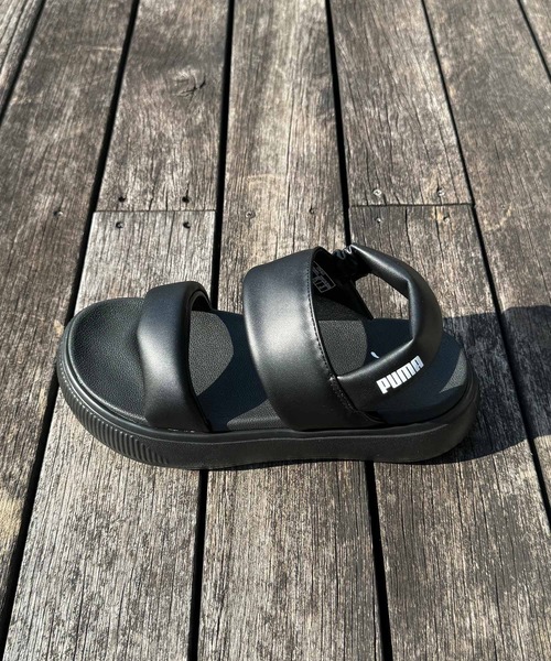PUMA（プーマ）の「PUMA/プーマ レディース サンダル 厚底 MAYU PUFFY SANDALS WNS ウィメンズ マユ パフィー サンダル 399451（サンダル・レディース・ブラック/ホワイト・25.0cm/24.0cm/23.0cm）」の7枚目の写真