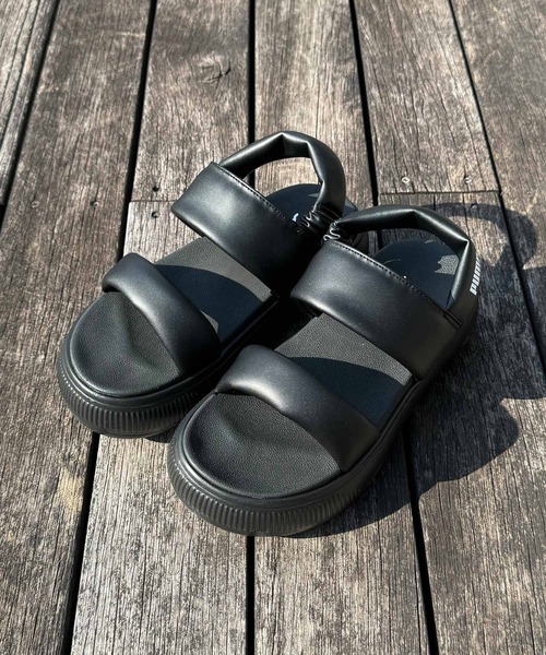 PUMA（プーマ）の「PUMA/プーマ レディース サンダル 厚底 MAYU PUFFY SANDALS WNS ウィメンズ マユ パフィー サンダル 399451（サンダル・レディース・ブラック/ホワイト・25.0cm/24.0cm/23.0cm）」の6枚目の写真