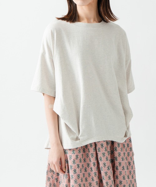Kelen(ケレン)の「「KELEN/ケレン」ヘムタックトップス / STACY(Tシャツ/カットソー・レディース・チャコールグレー/サックスブルー/オートミール/ライトピンク/ベージュ系その他/ブラック/ブラウン・M/S)」の4枚目の写真