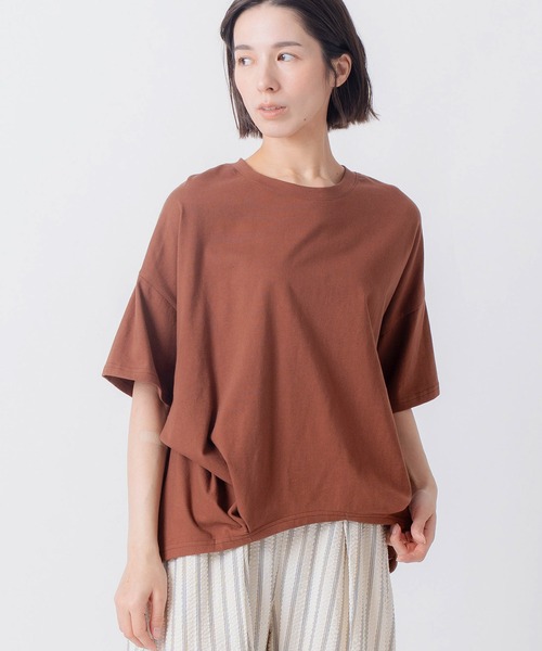 Kelen(ケレン)の「「KELEN/ケレン」ヘムタックトップス / STACY(Tシャツ/カットソー・レディース・チャコールグレー/サックスブルー/オートミール/ライトピンク/ベージュ系その他/ブラック/ブラウン・M/S)」の3枚目の写真