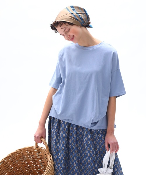 Kelen(ケレン)の「「KELEN/ケレン」ヘムタックトップス / STACY(Tシャツ/カットソー・レディース・チャコールグレー/サックスブルー/オートミール/ライトピンク/ベージュ系その他/ブラック/ブラウン・M/S)」の6枚目の写真