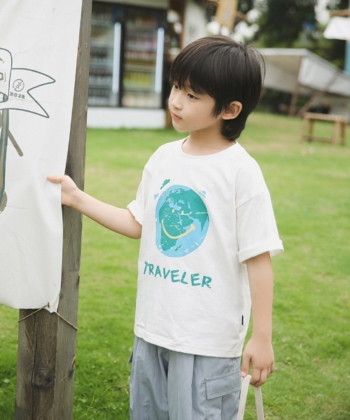 【セール】スマイルアースＴシャツ（Tシャツ/カットソー）｜William&Beta（ウィリアムアンドベター）