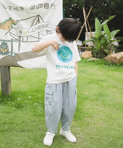【セール】スマイルアースＴシャツ（Tシャツ/カットソー）｜William&Beta（ウィリアムアンドベター）