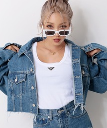 PINKY SHAKE（ピンキーシェイク）の「savage short denim jacket（デニムジャケット）」