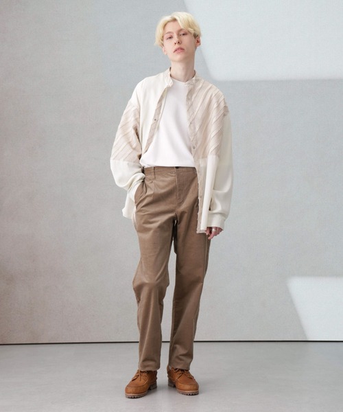 Apo(s)ture(アポスチャー)の「KYLE-001/コーデュロイスリムパンツ(その他パンツ・メンズ・ネイビー/ベージュ/ブラック/カーキ・XS/S/M/L/XL)」の21枚目の写真