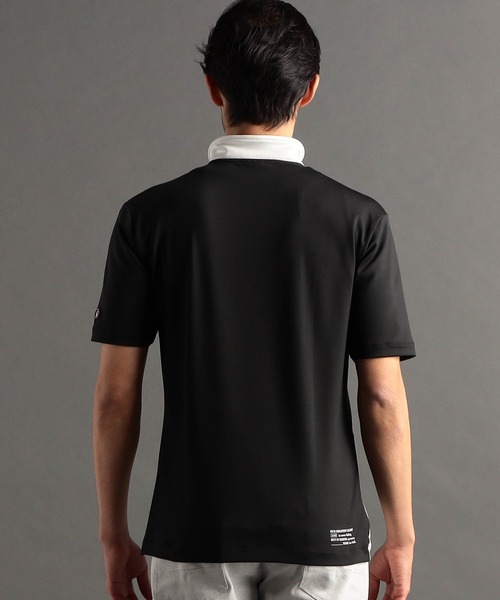 NICOLE CLUB FOR MEN（ニコルクラブフォーメン）の「【24年モデル EC限定再販売】アラカルト切替ハーフジップポロシャツ（ポロシャツ・メンズ・オフホワイト/ブラック/その他3/その他2・X-LARGE/LARGE/MEDIUM/XX-LARGE）」の15枚目の写真