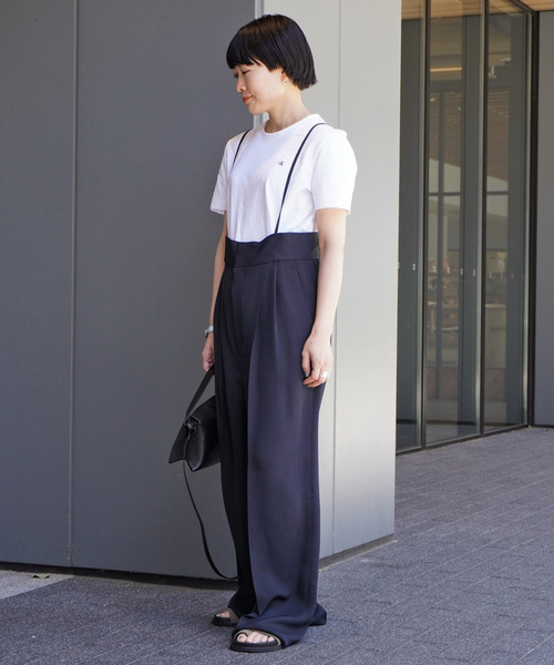 AP STUDIO（エーピーストゥディオ）の「サスペンダーパンツ（スラックス・レディース・ブラック/ネイビー・34/36/38/40）」の13枚目の写真