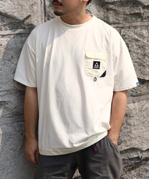 【GERRY】 ドライ ストレッチ UVカット オーバーサイズ ドローコード ポケット Tシャツ