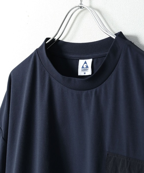 GERRY(ジェリー)の「【GERRY】 ドライ ストレッチ UVカット オーバーサイズ ドローコード ポケット Tシャツ(Tシャツ/カットソー・メンズ・ネイビー/アイボリー/カーキ/ブラック・LARGE/MEDIUM/X-LARGE)」の7枚目の写真