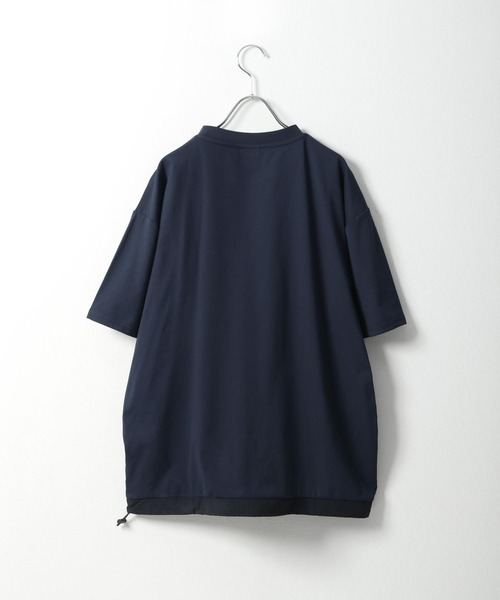GERRY(ジェリー)の「【GERRY】 ドライ ストレッチ UVカット オーバーサイズ ドローコード ポケット Tシャツ(Tシャツ/カットソー・メンズ・ネイビー/アイボリー/カーキ/ブラック・LARGE/MEDIUM/X-LARGE)」の5枚目の写真