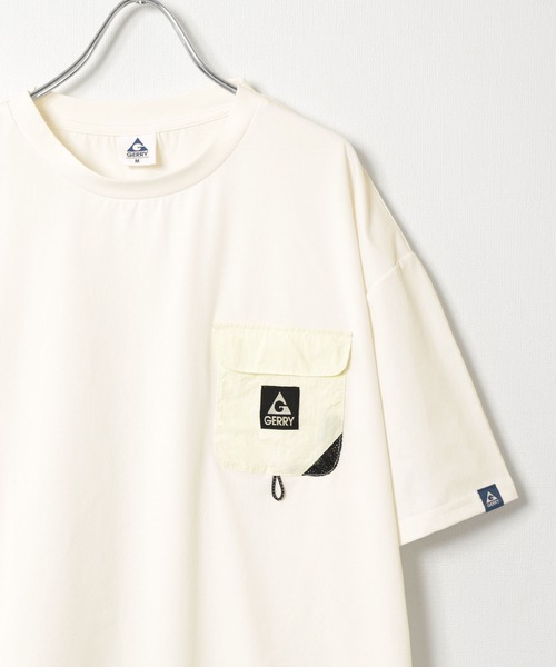 GERRY(ジェリー)の「【GERRY】 ドライ ストレッチ UVカット オーバーサイズ ドローコード ポケット Tシャツ(Tシャツ/カットソー・メンズ・ネイビー/アイボリー/カーキ/ブラック・LARGE/MEDIUM/X-LARGE)」の13枚目の写真