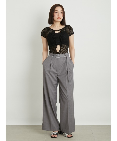 LILY BROWN オープンバック リボンボディスーツ リリーブラウン　黒 LILY BROWN オープンバック リボンボディスーツ リリーブラウン 黒