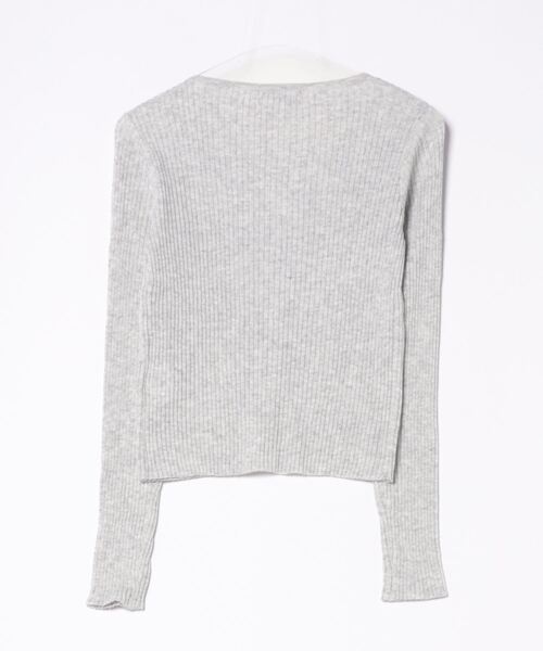 3.3 Field Trip （3.3フィールドトリップ）の「3.3 Field Trip／Vネック カーディガン（カーディガン/ボレロ・レディース・ベビーピンク/アイボリー/ライトグレー・FREE）」の4枚目の写真