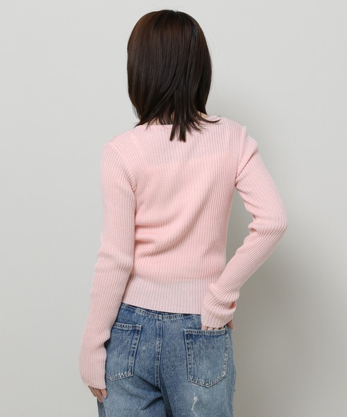 3.3 Field Trip （3.3フィールドトリップ）の「3.3 Field Trip／Vネック カーディガン（カーディガン/ボレロ・レディース・ベビーピンク/アイボリー/ライトグレー・FREE）」の10枚目の写真