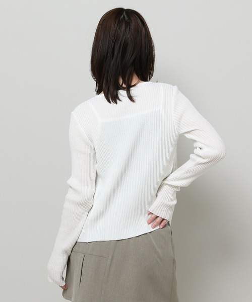 3.3 Field Trip （3.3フィールドトリップ）の「3.3 Field Trip／Vネック カーディガン（カーディガン/ボレロ・レディース・ベビーピンク/アイボリー/ライトグレー・FREE）」の14枚目の写真