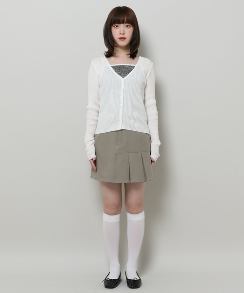 3.3 Field Trip （3.3フィールドトリップ）の「3.3 Field Trip／Vネック カーディガン（カーディガン/ボレロ・レディース・ベビーピンク/アイボリー/ライトグレー・FREE）」の16枚目の写真