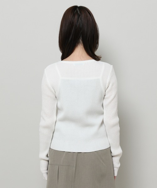 3.3 Field Trip （3.3フィールドトリップ）の「3.3 Field Trip／Vネック カーディガン（カーディガン/ボレロ・レディース・ベビーピンク/アイボリー/ライトグレー・FREE）」の19枚目の写真