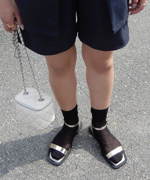 minia（ミニア）の「メタリックベタサンダル（サンダル・レディース・ブラック/シルバー/ゴールド・LL/S/M/L）」の22枚目の写真