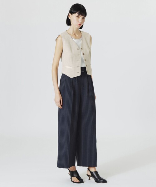 LOVELESS（ラブレス）の「フライスリブタンクトップ（タンクトップ・レディース・オフホワイト/ブラック/ベージュ系その他・36）」の5枚目の写真