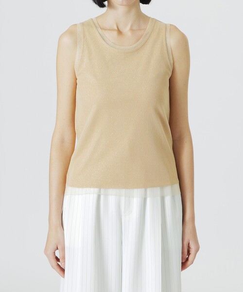 LOVELESS（ラブレス）の「フライスリブタンクトップ（タンクトップ・レディース・オフホワイト/ブラック/ベージュ系その他・36）」の9枚目の写真