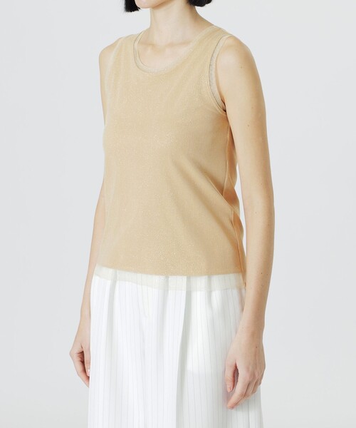 LOVELESS（ラブレス）の「フライスリブタンクトップ（タンクトップ・レディース・オフホワイト/ブラック/ベージュ系その他・36）」の10枚目の写真