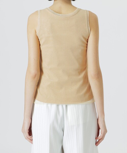 LOVELESS（ラブレス）の「フライスリブタンクトップ（タンクトップ・レディース・オフホワイト/ブラック/ベージュ系その他・36）」の11枚目の写真