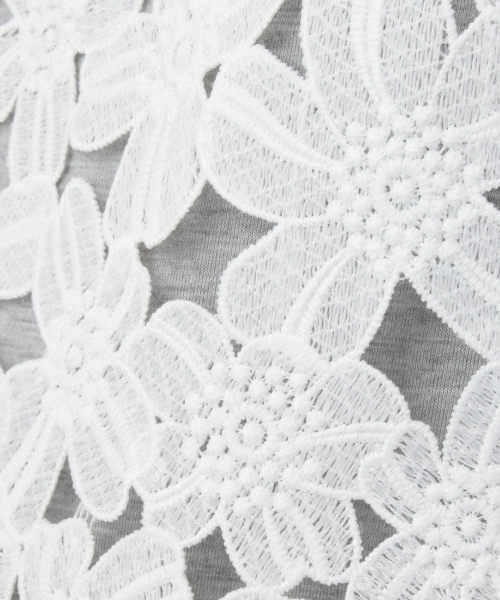 HusHusH（ハッシュアッシュ）の「フラワーレースタンクトップ（タンクトップ・レディース・グレー/ホワイト/グリーン/ブルー・03/02）」の7枚目の写真