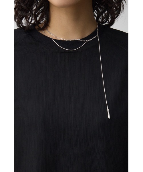 AZUL by moussy(アズールバイマウジー)の「リバーシブルシアードッキングトップス(Tシャツ/カットソー・レディース・ブラック/アイボリー/ライトカーキ・SMALL/MEDIUM)」の8枚目の写真
