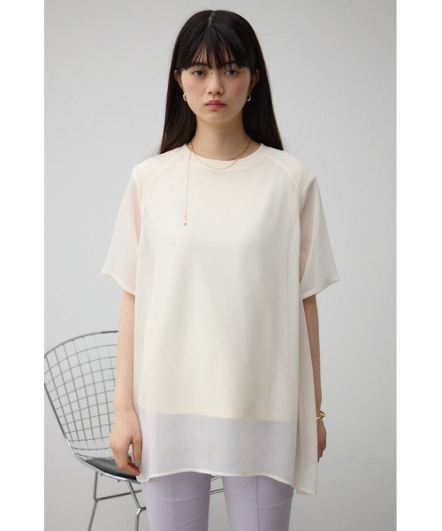 シアードッキングカットソー シアードッキングカットソー≪洗濯機で洗える≫ | la.f（ラ