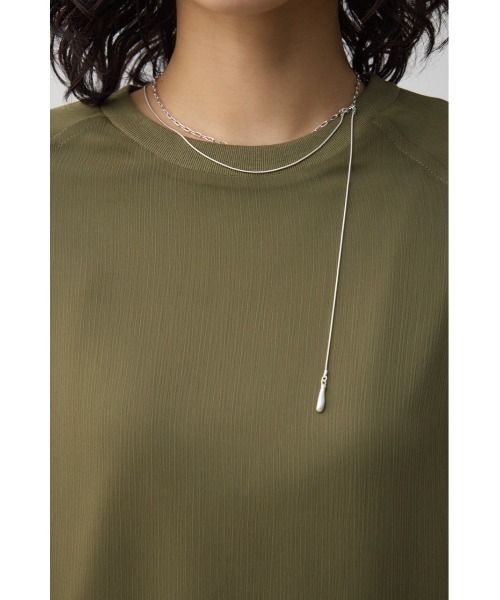 AZUL by moussy(アズールバイマウジー)の「リバーシブルシアードッキングトップス(Tシャツ/カットソー・レディース・ブラック/アイボリー/ライトカーキ・SMALL/MEDIUM)」の19枚目の写真
