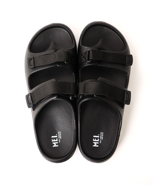 MEI（メイ）の「【MEI/メイ】W-TAPE SANDLE 241021 ストラップサンダル（サンダル・メンズ・ブラック・L/M/S）」の2枚目の写真