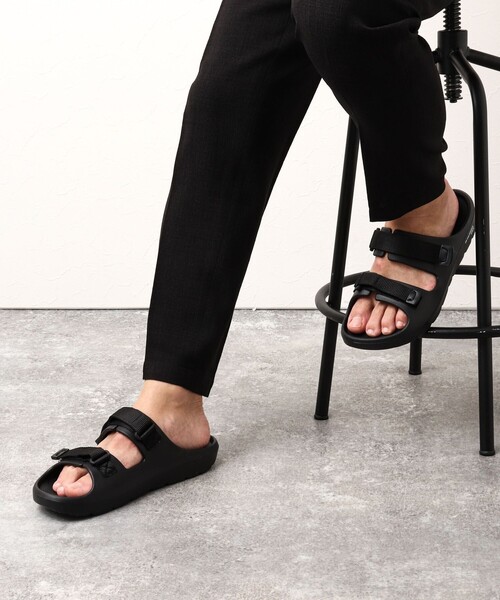MEI（メイ）の「【MEI/メイ】W-TAPE SANDLE 241021 ストラップサンダル（サンダル・メンズ・ブラック・L/M/S）」の21枚目の写真