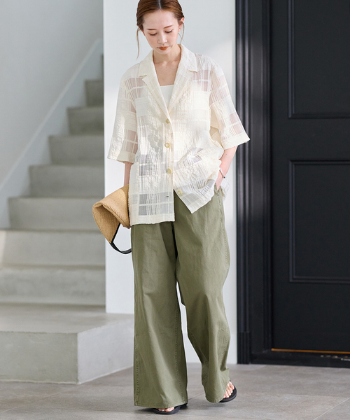 【美品】JOURNAL STANDARD　チェックシアーシャツ セール】チェックシアーシャツ（シャツ/ブラウス）｜JOURNAL