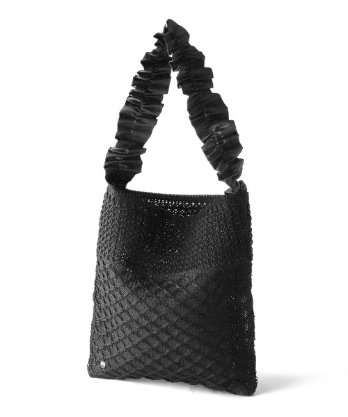 ANEMONE(アネモネ)の「フリルハンドルショルダーかごバッグ(かごバッグ・レディース・ナチュラル/ブラック/ベージュ・FREE)」の8枚目の写真