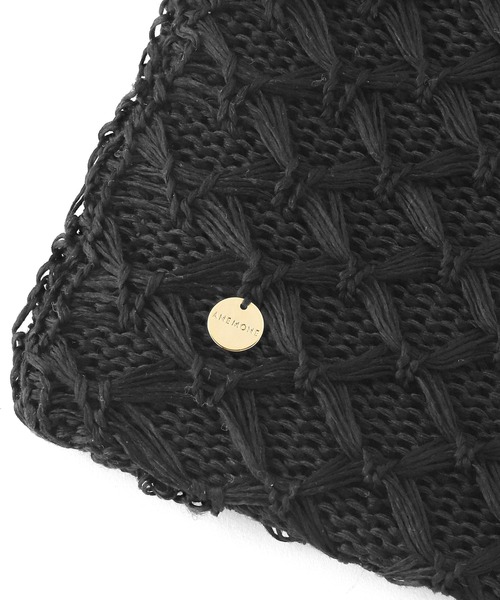 ANEMONE(アネモネ)の「フリルハンドルショルダーかごバッグ(かごバッグ・レディース・ナチュラル/ブラック/ベージュ・FREE)」の6枚目の写真