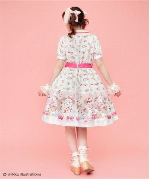 axes femme kawaii ダイナーカフェワンピース サックス axes femme kawaii（アクシーズファムカワイイ）の「ダイナー