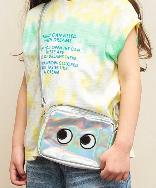 BREEZE（ブリーズ）の「目玉ポシェット（ショルダーバッグ・キッズ・シルバー/ブラック・FREE）」の2枚目の写真