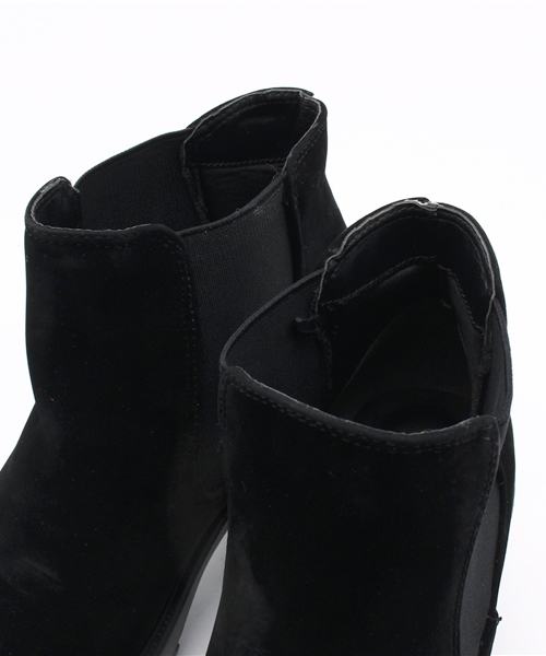 WEGO（ウィゴー）の「WEGO/タンクヒールサイドゴアブーツ（ブーツ・レディース・ブラック/ブラック系その他・MEDIUM/LARGE）」の10枚目の写真