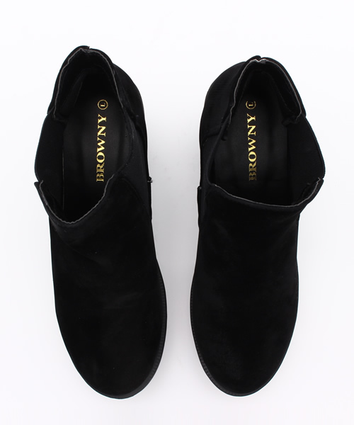 WEGO（ウィゴー）の「WEGO/タンクヒールサイドゴアブーツ（ブーツ・レディース・ブラック/ブラック系その他・MEDIUM/LARGE）」の12枚目の写真