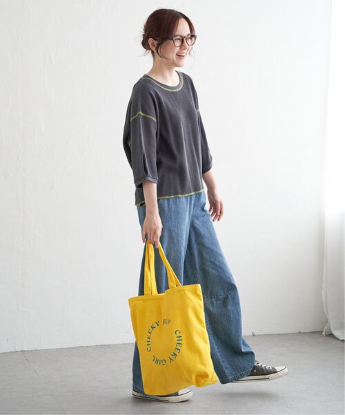 LBC（エルビーシー）の「3ポケットプリントトートバッグ（トートバッグ・レディース・ピンク/グリーン/イエロー/ブラック・FREE）」の16枚目の写真