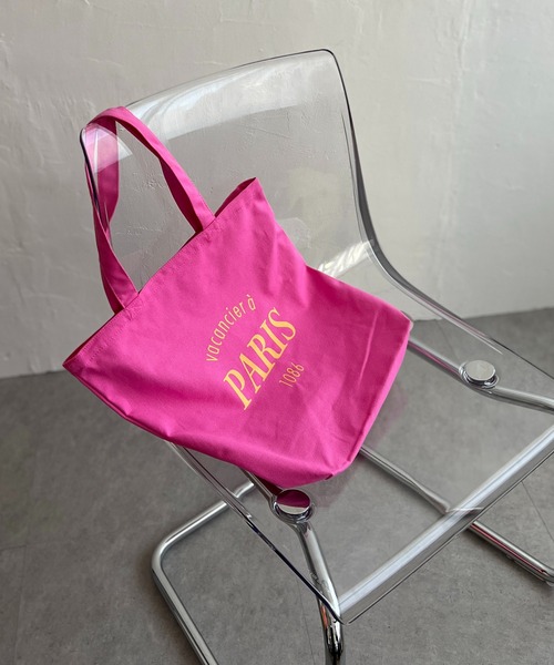 LBC（エルビーシー）の「3ポケットプリントトートバッグ（トートバッグ・レディース・ピンク/グリーン/イエロー/ブラック・FREE）」の4枚目の写真