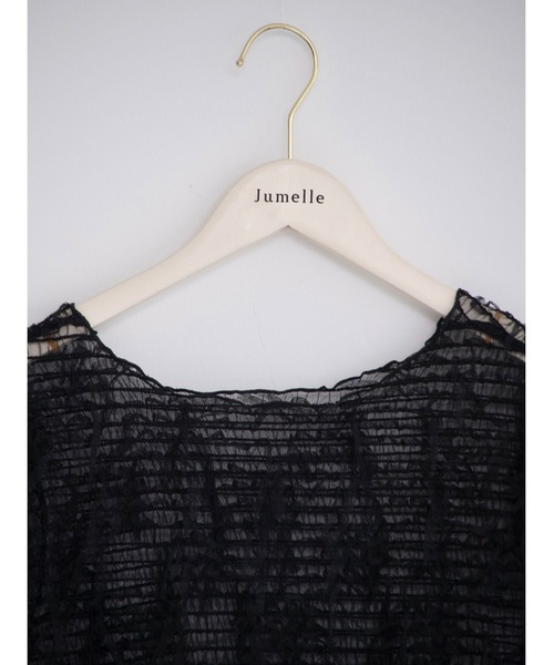 JUMELLE(ジュメロ)の「fringe mesh top(Tシャツ/カットソー・レディース・ホワイト/ブラック・MEDIUM)」の12枚目の写真