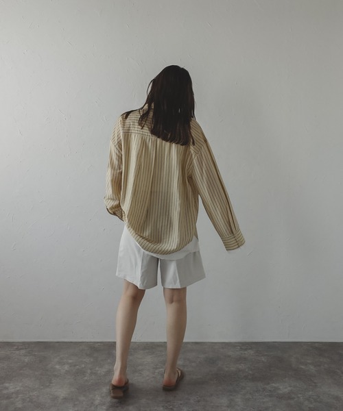 nagonstansストライプ レイヤードデザイン トップス nagonstansストライプ レイヤードデザイン トップス