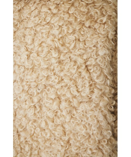 MIEL CRISHUNANT（ミエルクリシュナ）の「ビックカラーボアジャケット（ブルゾン・レディース・アイボリー/グレー/ブラック・FREE）」の13枚目の写真