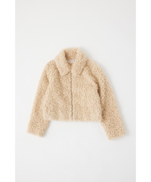 MIEL CRISHUNANT（ミエルクリシュナ）の「ビックカラーボアジャケット（ブルゾン・レディース・アイボリー/グレー/ブラック・FREE）」の15枚目の写真