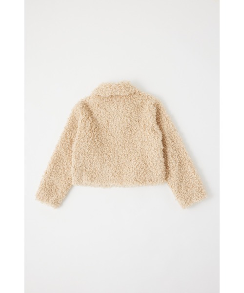 MIEL CRISHUNANT（ミエルクリシュナ）の「ビックカラーボアジャケット（ブルゾン・レディース・アイボリー/グレー/ブラック・FREE）」の16枚目の写真