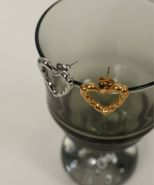 金属アレルギー対応 ラインハートモチーフ ピアス サージカル