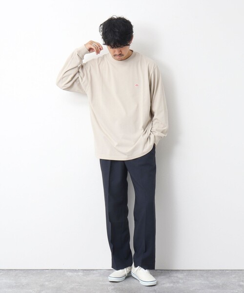 DANTON（ダントン）の「【DANTON/ダントン】TCB LONG SLEEVE T 長袖Tシャツ 24AW（Tシャツ/カットソー・メンズ・ホワイト/チャコールグレー/グレイッシュベージュ/アイボリー・S/XL/L/M）」の9枚目の写真