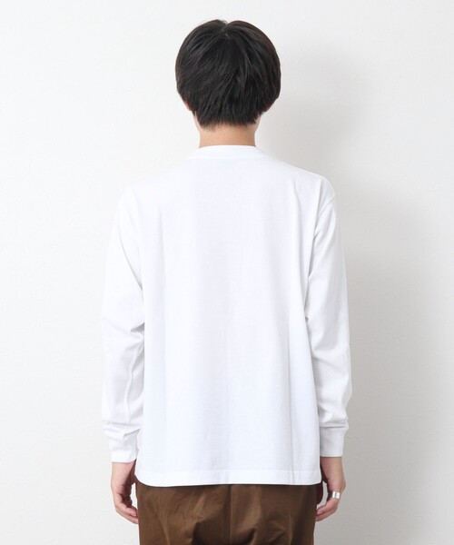 DANTON（ダントン）の「【DANTON/ダントン】TCB LONG SLEEVE T 長袖Tシャツ 24AW（Tシャツ/カットソー・メンズ・ホワイト/チャコールグレー/グレイッシュベージュ/アイボリー・S/XL/L/M）」の5枚目の写真